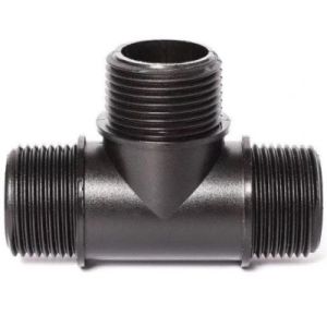 T-liitmik 3/4" väliskeermega – 3 suunda