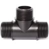 T-liitmik 3/4" väliskeermega – 3 suunda