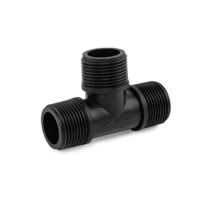 T-liitmik 3/4" väliskeermega – 3 suunda