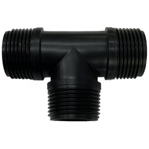 T-liitmik 3/4" väliskeermega – 3 suunda